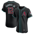 Arizona Diamondbacks #12 Lourdes Gurriel Jr Player Black HeidiMiller Limited Elite Home Game Stitched Jerseys