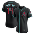 Arizona Diamondbacks #14 Gabriel Moreno Player Black HeidiMiller Limited Elite Home Game Stitched Jerseys