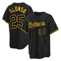 Baltimore Orioles #25 Pete Alonso Player Black HeidiMiller Snake Skin City Home Game Stitched Jerseys