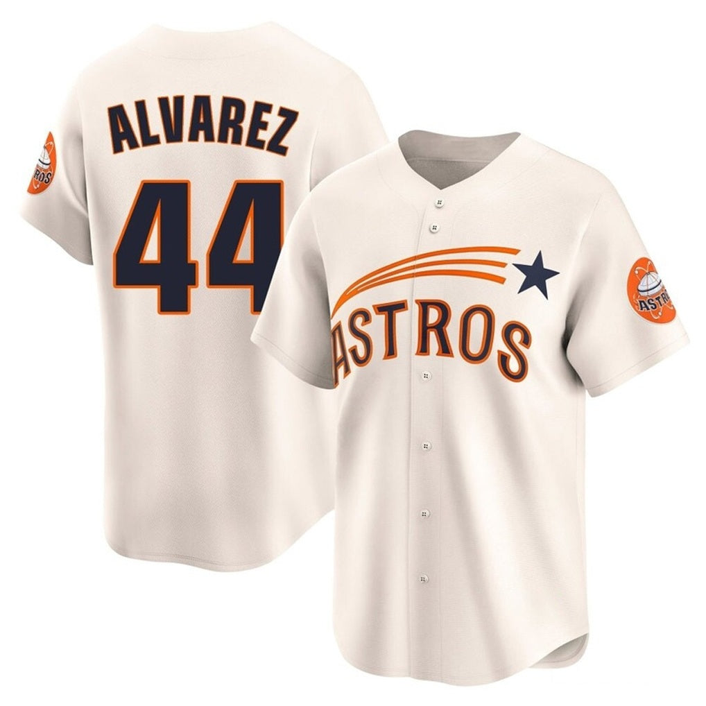 Houston Astros #44 Yordan Alvarez Player Cream HeidiMiller Throwback Cooperstown Collection Limited Stitched Jerseys
