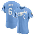 Kansas City Royals #6 Jonathan India Player Light Blue HeidiMiller Alt Limited Elite Home Stitched Jerseys