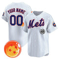 Custom New York Mets x Dragon Ball White HeidiMiller Vapor Premier Limited Jersey - All Stitched