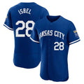 Kansas City Royals #28 Kyle Isbel Player Royal HeidiMiller City Connect Limited Elite Home Game Stitched Jerseys