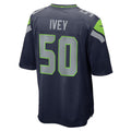 S.Seahawks #50 Jared Ivey College Navy Team Game Jersey HeidiMiller
