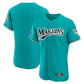 Miami Marlins Blank Player Teal HeidiMiller Mitchell & Ness Cooperstown Collection Limited Elite Stitched Jerseys