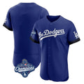 Los Angeles Dodgers Blank Player Royal HeidiMiller City Connect Elite Home World Series Meet Stitched Jerseys