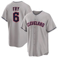 Cleveland Guardians #6 David Fry Player Gray HeidiMiller Game Home Stitched Jerseys