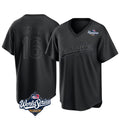 Los Angeles Dodgers #16 Will Smith Player Black HeidiMiller World Series Pitch Fashion T-shirt Stitched Jerseys