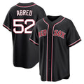 Boston Red Sox #52 Wilyer Abreu Player Black HeidiMiller Out Home Game Stitched Jerseys