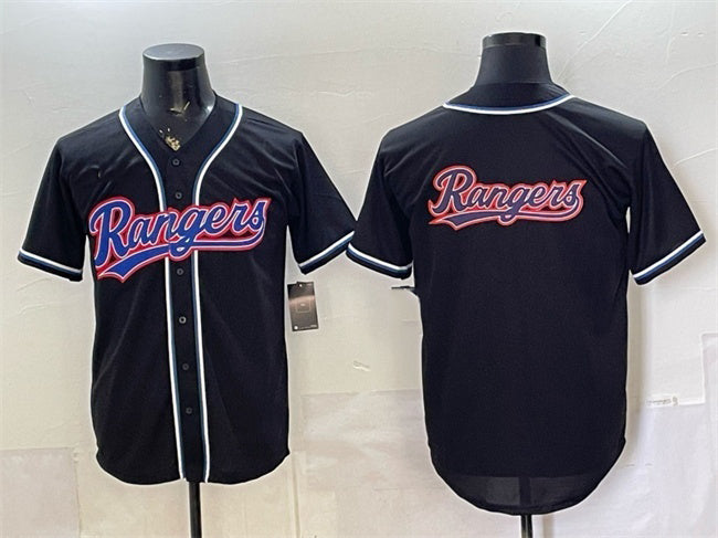 Texas Rangers Team Big Logo 2026 Fashion Replica Black HeidiMiller Out Stitched Jersey