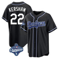 Los Angeles Dodgers #22 Clayton Kershaw Player Black HeidiMiller World Series Meet Carbon Limited Home Stitched Jerseys