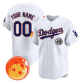 Custom Los Angeles Dodgers x Dragon Ball White HeidiMiller Vapor Premier Limited Jersey - Stitched