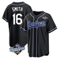Los Angeles Dodgers #16 Will Smith Player Black HeidiMiller World Series Carbon Limited Home Stitched Jerseys