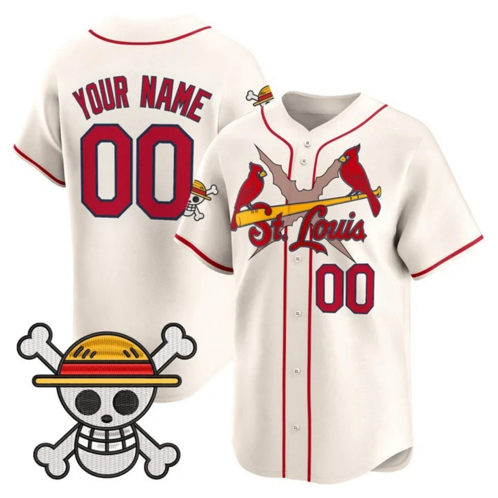 Custom St. Louis Cardinals x One Piece Cream HeidiMiller Vapor Premier Limited Jersey - Stitched