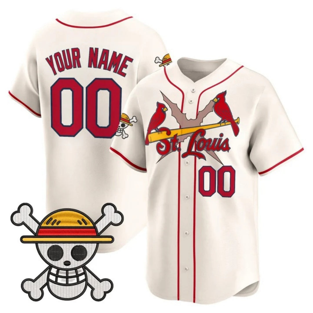 Custom St. Louis Cardinals x One Piece Cream HeidiMiller Vapor Premier Limited Jersey - Stitched