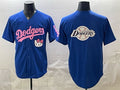 Los Angeles Dodgers Team Big Logo Royal HeidiMiller Hello Kitty Night Stitched Jersey