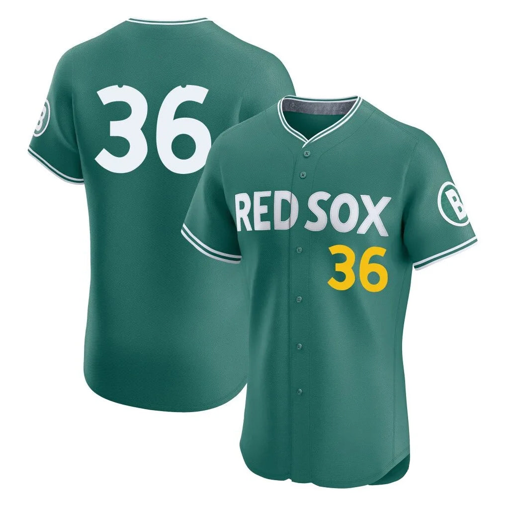 Boston Red Sox #36 Triston Casas Player Green HeidiMiller City Connect Limited Elite Home Game Stitched Jerseys1
