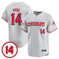 Cincinnati Reds #14 Pete Rose Player Gray HeidiMiller Vapor Premier Limited Home Stitched Jerseys
