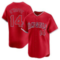 Los Angeles Angels #14 Logan O'Hoppe Player Red HeidiMiller Home Limited Stitched Jerseys