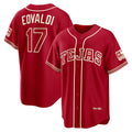 Texas Rangers #17 Nathan Eovaldi Red HeidiMiller 2026 City Connect Stadium Jersey
