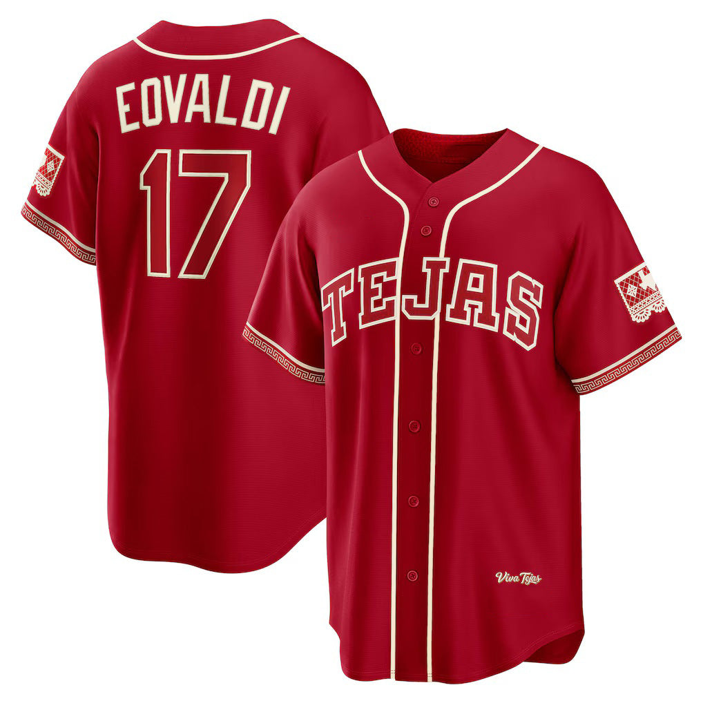 Texas Rangers #17 Nathan Eovaldi Red HeidiMiller 2026 City Connect Stadium Jersey