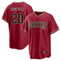 Arizona Diamondbacks #20 Luis Gonzalez Player Red HeidiMiller Home Game Stitched Jerseys
