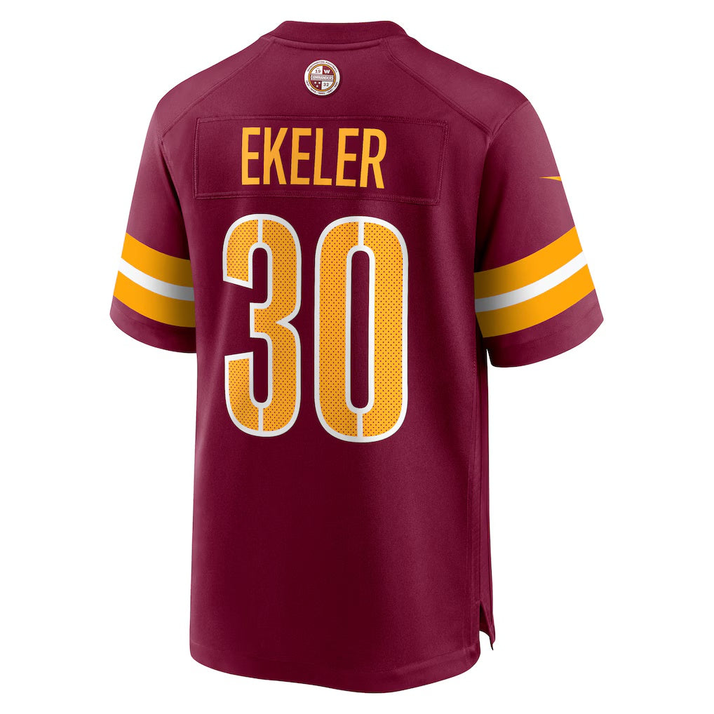W.Commanders #30 Austin Ekeler Burgundy HeidiMiller Game Jersey