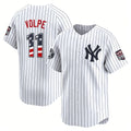 New York Yankees #11 Anthony Volpe White HeidiMiller USA 250 Fourth of July Limited Stitched Jersey