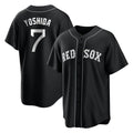 Boston Red Sox #7 Masataka Yoshida Player Black HeidiMiller Home Game Stitched Jerseys