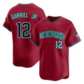 Arizona Diamondbacks #12 Lourdes Gurriel Jr Player Red HeidiMiller Limited Home Game Stitched Jerseys