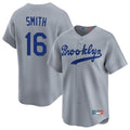 Los Angeles Dodgers #16 Will Smith Player Gray HeidiMiller Game Limited Home Stitched Jerseys