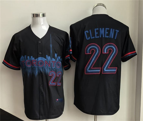Toronto Blue Jays #22 Ernie Clement Navy HeidiMiller 2024 City Connect Limited Stitched Jersey
