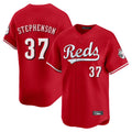 Cincinnati Reds #37 Tyler Stephenson Player Red HeidiMiller Home Limited Stitched Jerseys