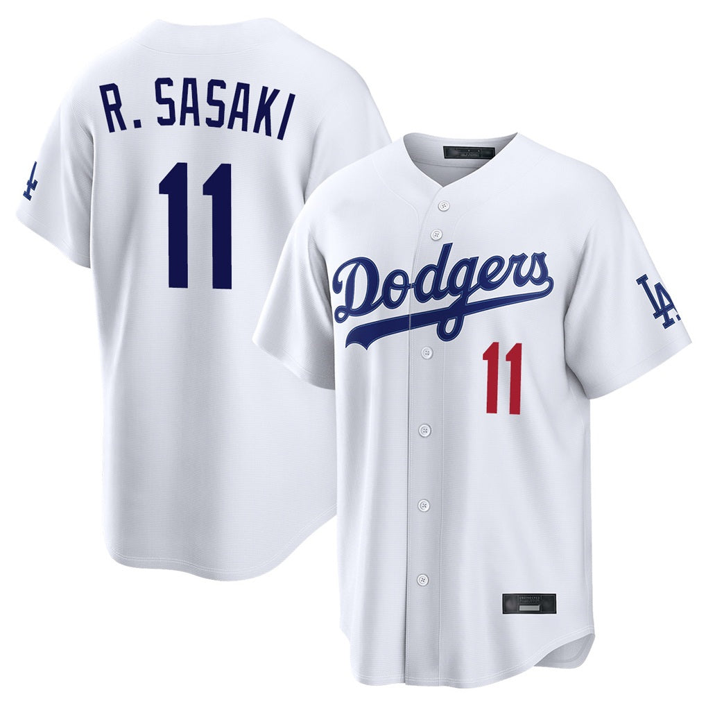 Los Angeles Dodgers #11 Roki Sasaki Player White HeidiMiller Home Game Stitched Jerseys