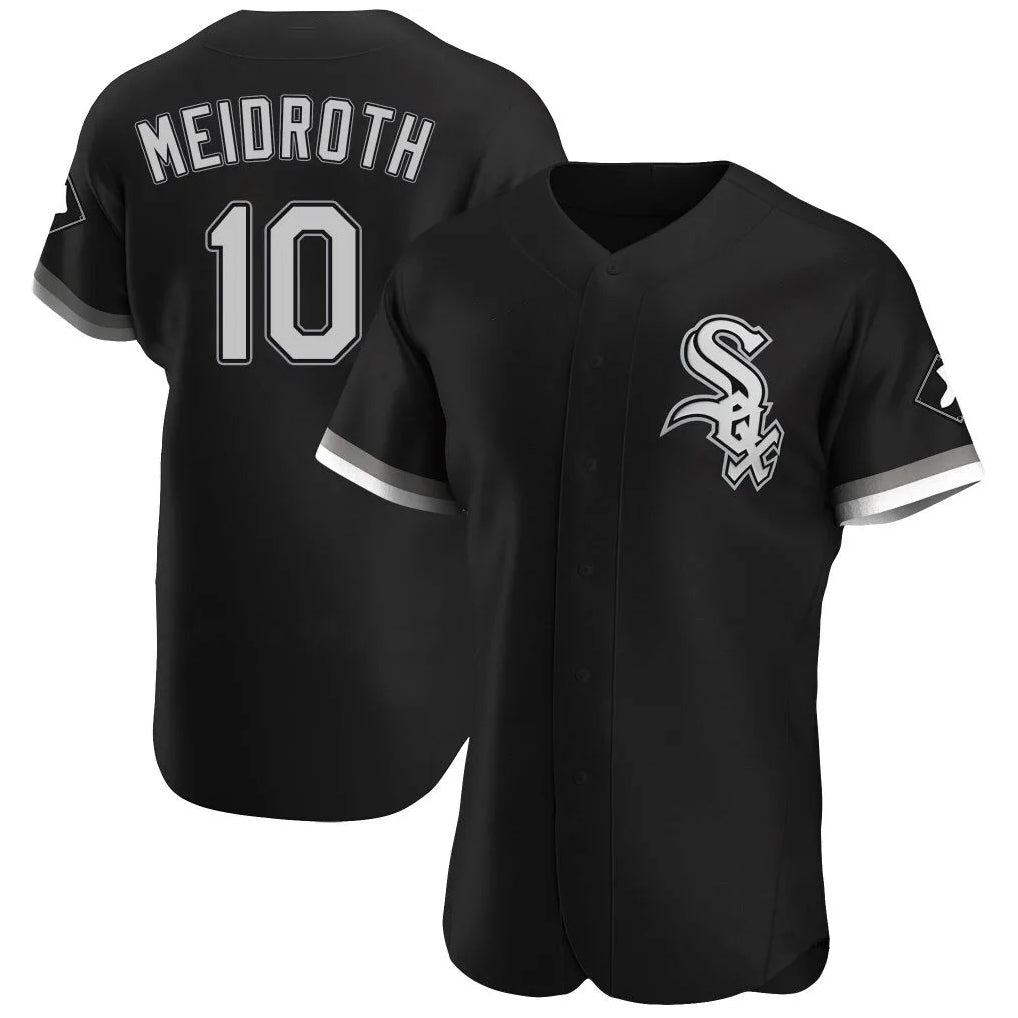 Chicago White Sox #10 Chase Meidroth Player Black HeidiMiller Limited Elite Home Stitched Jerseys