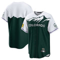 Colorado Rockies Blank Player Green HeidiMiller City Connect Home Game Stitched Jerseys
