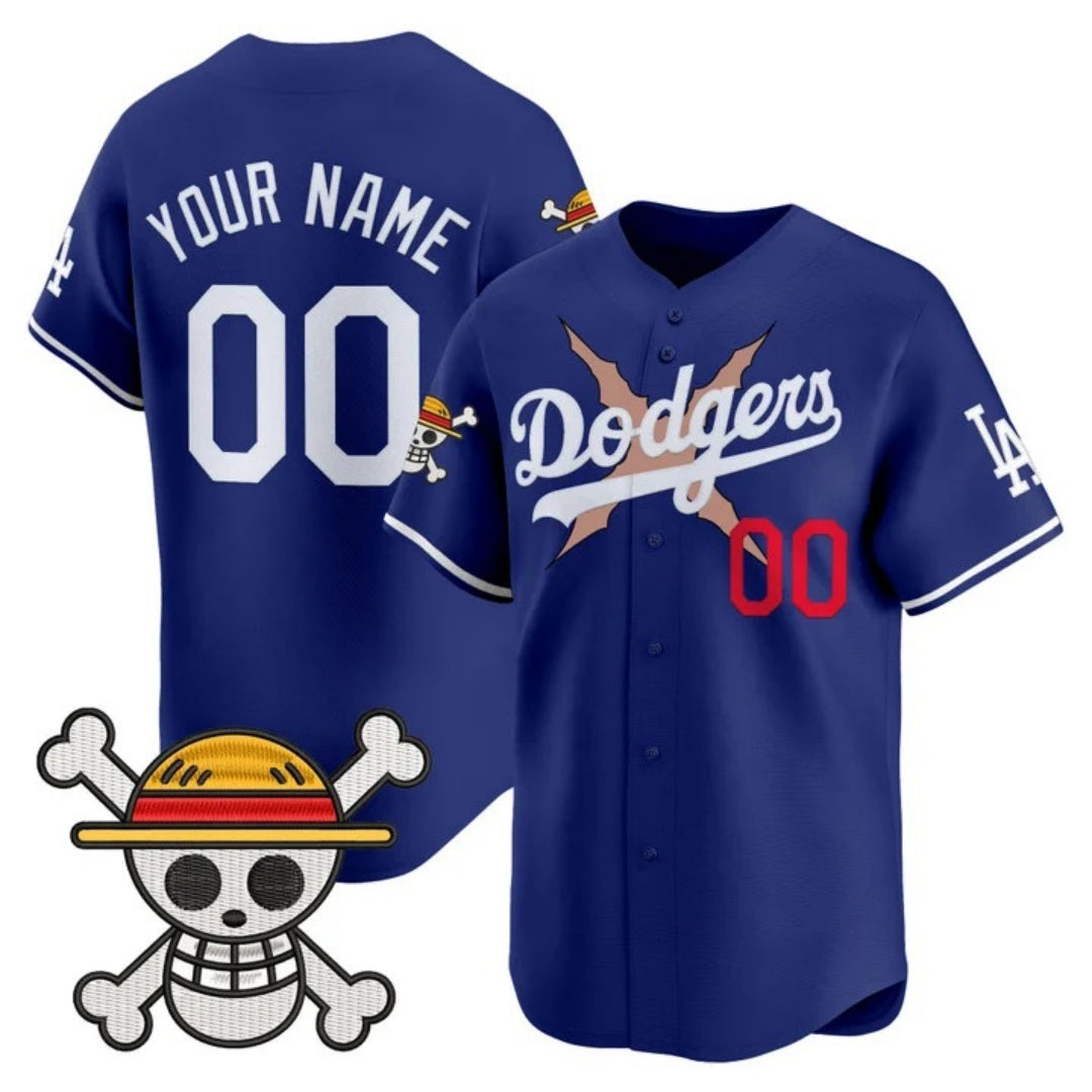 Custom Los Angeles Dodgers x One Piece Royal HeidiMiller Vapor Premier Limited Jersey - Stitched