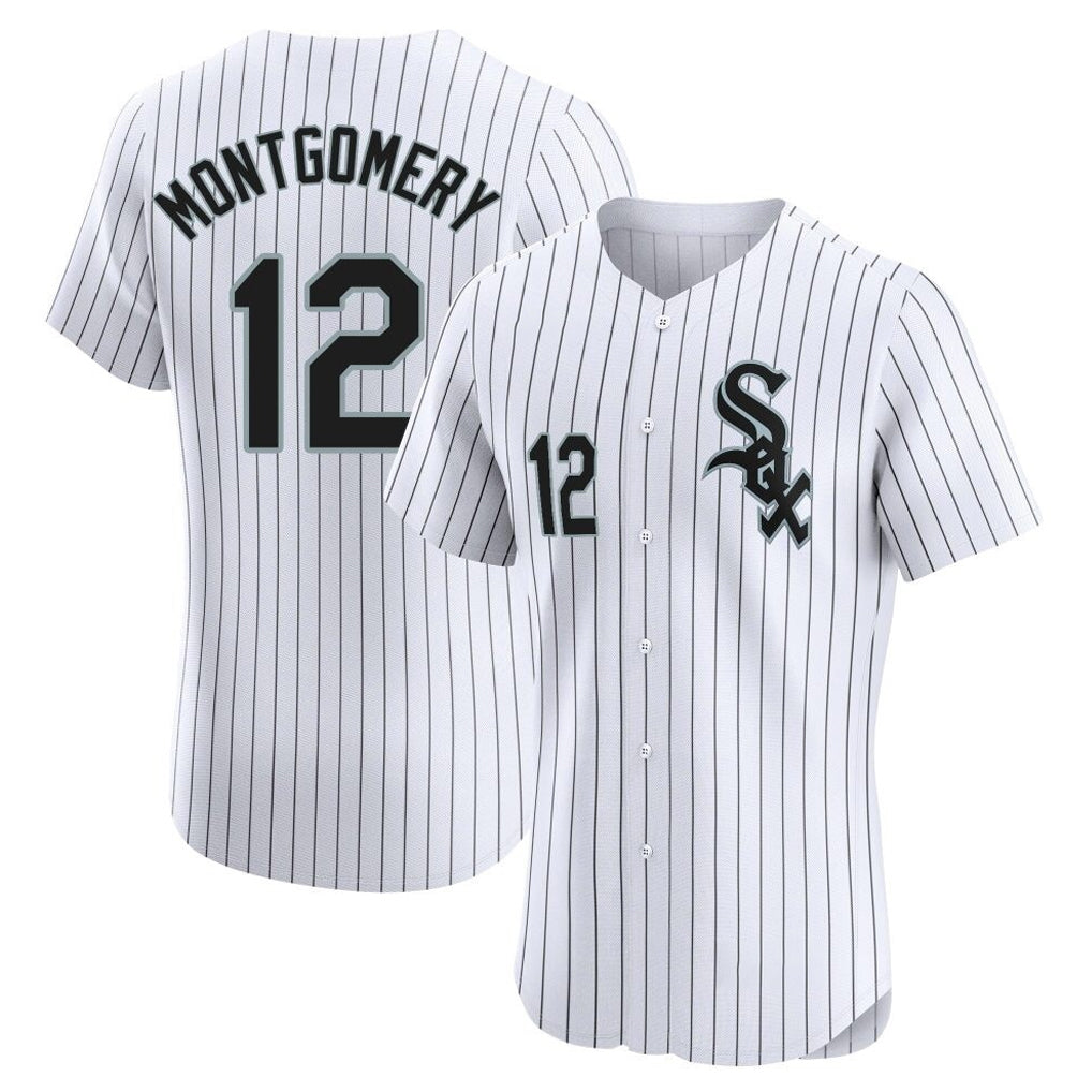 Chicago White Sox #12 Colson Montgomery Player White HeidiMiller Stripe Limited Elite Home Stitched Jerseys