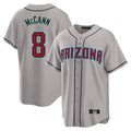Arizona Diamondbacks #8 James McCann Player Gray HeidiMiller Road Home Game Stitched Jerseys