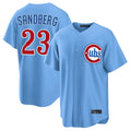 Chicago Cubs #23 Ryne Sandberg Player Light Blue HeidiMiller Home Game Stitched Jerseys