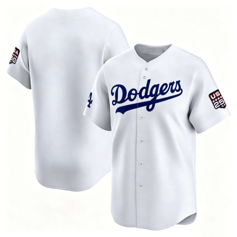 Los Angeles Dodgers White HeidiMiller USA 250 Limited Stitched Jersey