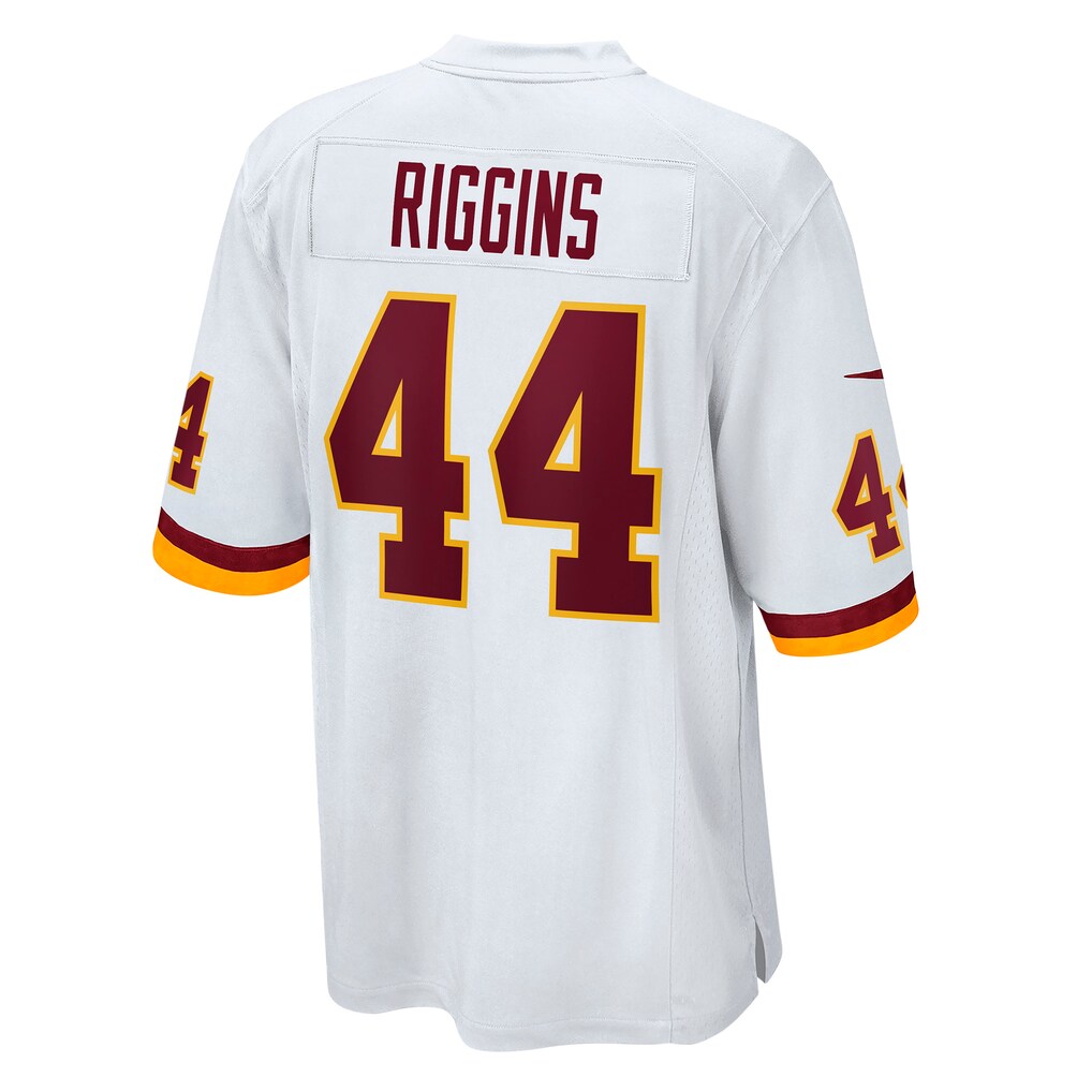 W.Football Team #44 John Riggins White HeidiMiller Retired Player Game Jersey