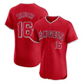 Los Angeles Angels #16 Yusei Kikuchi Player Red HeidiMiller Home Limited Elite Stitched Jerseys