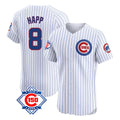 Chicago Cubs #8 Ian Happ Player White HeidiMiller 150th Anniversary Limited Elite Home Game Stitched Jerseys