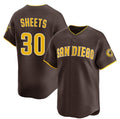 San Diego Padres #30 Gavin Sheets Brown HeidiMiller 2026 Road Limited Stitched Jersey