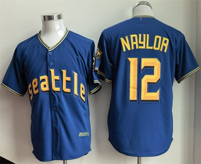 Seattle Mariners #12 Josh Naylor Royal HeidiMiller 2025 Cool Base Stitched jersey
