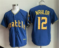 Seattle Mariners #12 Josh Naylor Royal HeidiMiller 2025 Cool Base Stitched jersey