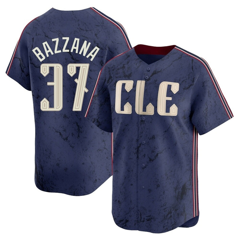 Cleveland Guardians #37 Travis Bazzana Player Navy HeidiMiller City Connect Limited Home Stitched Jerseys