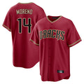 Arizona Diamondbacks #14 Gabriel Moreno Player Red HeidiMiller Home Game Stitched Jerseys