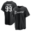 Atlanta Braves #99 Spencer Strider Player Black HeidiMiller Home Game Stitched Jerseys